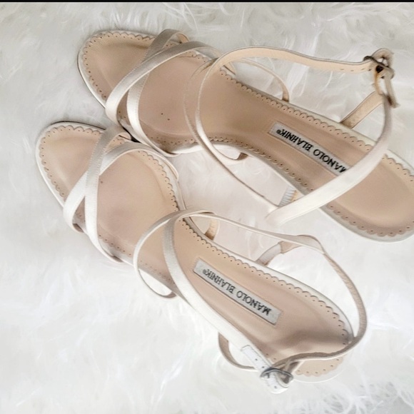 Monolo Blahnik Satin Heels - Picture 3 of 5